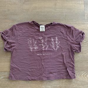 Cute purple crop top